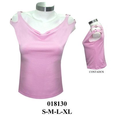 018130 - Molde de Polera escote bote con argollas en hombro 018130 - Molde de Polera escote bote con argollas en hombro