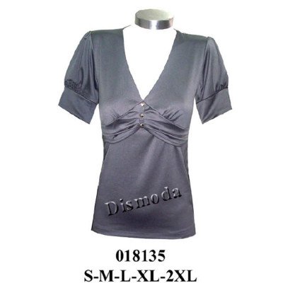 018135 - Molde de Polera con corte bajo busto y pieza con drapeado 018135 - Molde de Polera con corte bajo busto y pieza con drapeado