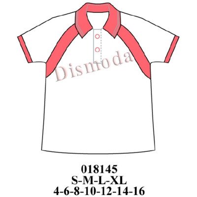 018145 - Molde de Polera manga raglan