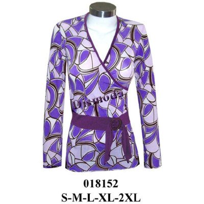 018152 - Molde de Polera cruzada con corte al talle 018152 - Molde de Polera cruzada con corte al talle