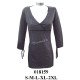 018159 - Molde de Mini vestido cruzado manga recogida y pabilo