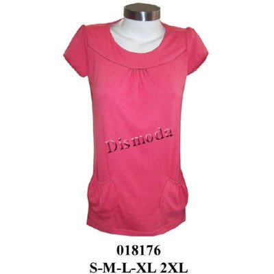 018176 - Molde de Polera con canesú manga pestaña, bolsillos globos