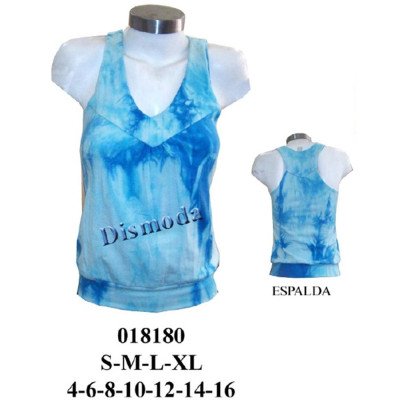 018180 - Molde de Polera musculosa con canesú, pretina y recogido en busto 018180 - Molde de Polera musculosa con canesú, pretina y recogido en busto