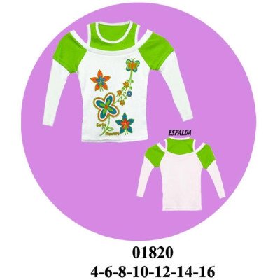 01820 - Molde de Polera de niña
