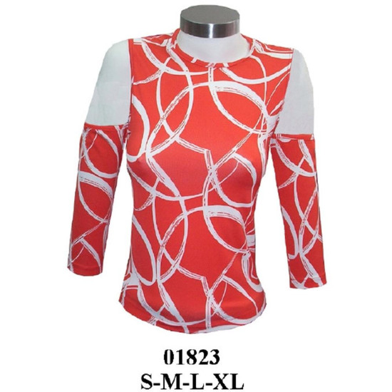 01823 - Molde de Polera dama sin hombro