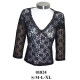 01824 - Molde de Polera corte bajo busto manga ¾