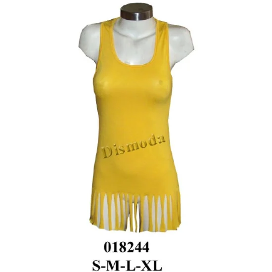 018244 - Molde de Polera musculosa con flecos 018244 - Molde de Polera musculosa con flecos