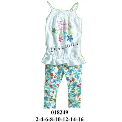 018249 - Molde de Conjunto niña calza y polera con pabilos 018249 - Molde de Conjunto niña calza y polera con pabilos