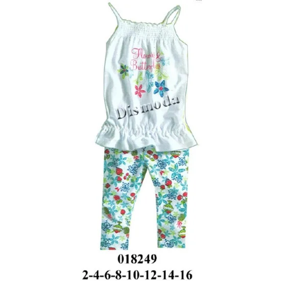 018249 - Molde de Conjunto niña calza y polera con pabilos 018249 - Molde de Conjunto niña calza y polera con pabilos