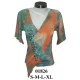 01826 - Molde de Polera kimono cruzada con tajos en mangas 01826 - Molde de Polera kimono cruzada con tajos en mangas