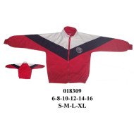 018309 - Molde de Polerón con cierre frontal, cuello alto y manga larga