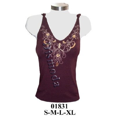 01831 - Molde de Polera camiseta anudada en el hombro 01831 - Molde de Polera camiseta anudada en el hombro