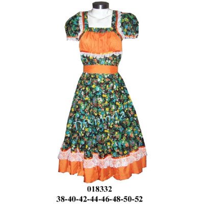 018332 - Molde de Vestido de huasa 018332 - Molde de Vestido de huasa