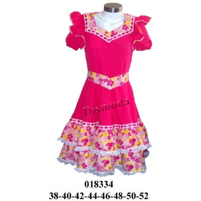 018334 - Molde de Vestido de huasa 018334 - Molde de Vestido de huasa