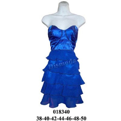 018340 - Molde de Vestido straples corte bajo busto 018340 - Molde de Vestido straples corte bajo busto