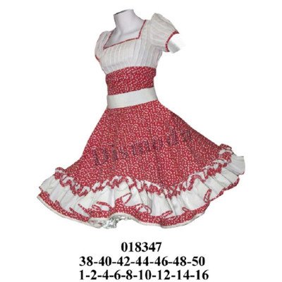 018347 - Molde de Vestido de huasa