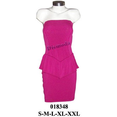 018348 - Molde de Vestido straples con faldón 018348 - Molde de Vestido straples con faldón
