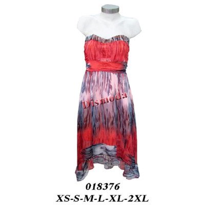 018376 - Molde de Vestido straples drapeado 018376 - Molde de Vestido straples drapeado