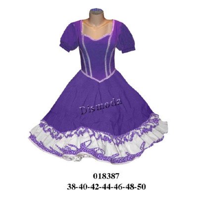 018387 - Molde de Vestido de huasa 018387 - Molde de Vestido de huasa