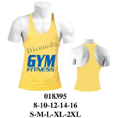 018395 - Molde de Polera de tirantes con escote redondo profundo, espalda nadador y cuerpo ajustado 018395 - Molde de Polera de tirantes con escote redondo profundo, espalda nadador y cuerpo ajustado