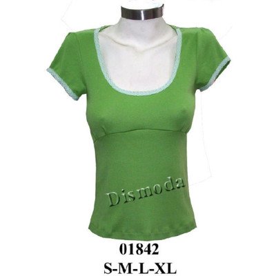 01842 - Molde de Polera con corte bajo busto manga recogida 01842 - Molde de Polera con corte bajo busto manga recogida