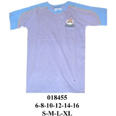 018455 - Molde de Polera de manga corta raglán y ribetes contrastantes en hombros y mangas 018455 - Molde de Polera de manga corta raglán y ribetes contrastantes en hombros y mangas