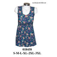 018458 - Molde de Mini vestido con elástico en cintura