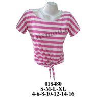 018480 - Molde de Polera manga kimono con amarra en delantero