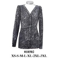 018502 - Molde de Cárdigan escote v con botones