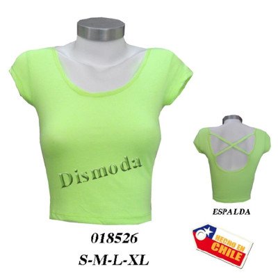 018526 - Molde de Polera juvenil, con escote y pabilos en espalda 018526 - Molde de Polera juvenil, con escote y pabilos en espalda