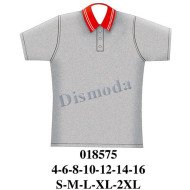 018575 - Molde de Polera escolar, pata doble, con bastas en manga