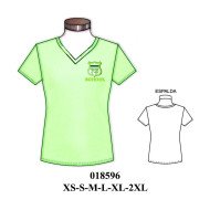 018596 - Molde de Polera escote v
