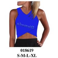 018619 - Molde de Crop top cruzado