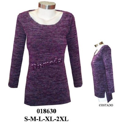 018630 - Molde de Polera de lanilla, elasticada 018630 - Molde de Polera de lanilla, elasticada