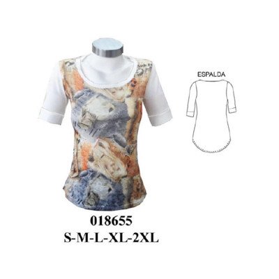 018655 - Molde de Polera dama 018655 - Molde de Polera dama