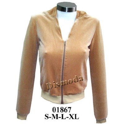 01867 - Molde de Polera escote v con cierre y gorro