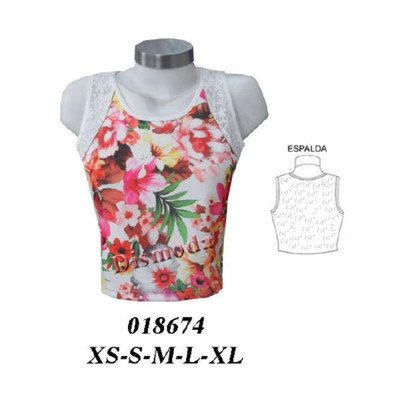 018674 - Molde de Crop top 018674 - Molde de Crop top