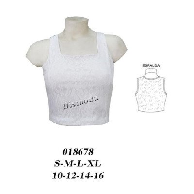018678 - Molde de Crop top espalda de encaje 018678 - Molde de Crop top espalda de encaje
