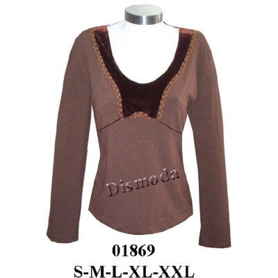 01869 - Molde de Polera con corte bajo busto