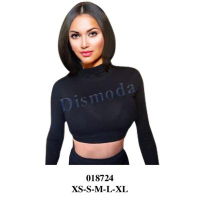018724 - Molde de Crop top cuello beatle 018724 - Molde de Crop top cuello beatle