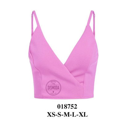 018752 - Molde de Crop top cruzado con pabilos