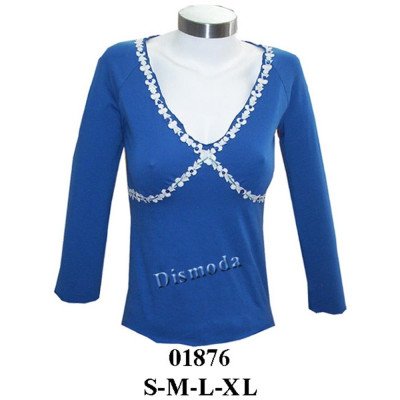 01876 - Molde de Polera con recogido y corte bajo busto