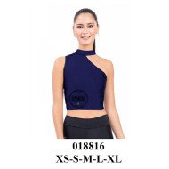 018816 - Molde de Crop top asimétrico con cuello