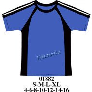 01882 - Molde de Polera manga raglan con cortes