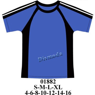 01882 - Molde de Polera manga raglan con cortes