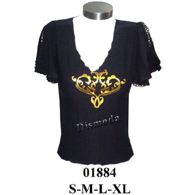 01884 - Molde de Polera escote v manga kimono, con abertura en hombro 01884 - Molde de Polera escote v manga kimono, con abertura en hombro