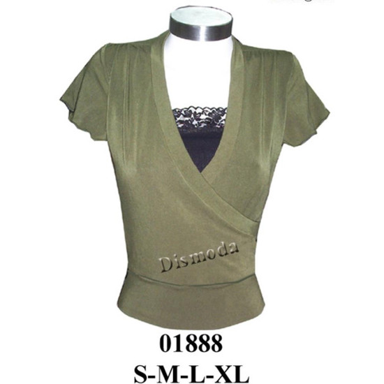 01888 - Molde de Polera cruzada con pretina 01888 - Molde de Polera cruzada con pretina