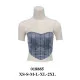 018885 - Molde de Crop Top corset, sin tirantes con cierre en espalda 018885 - Molde de Crop Top corset, sin tirantes con cierre en espalda
