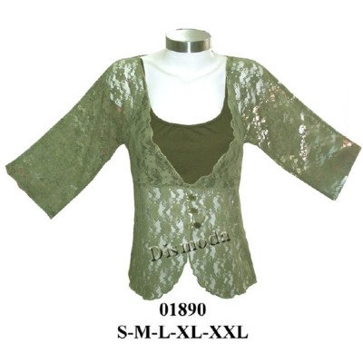 01890 - Molde de Polera de encaje con peto interior 01890 - Molde de Polera de encaje con peto interior