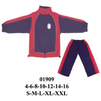 01909 - Molde de Buzo con corte delantero y manga, franja en el pantalón